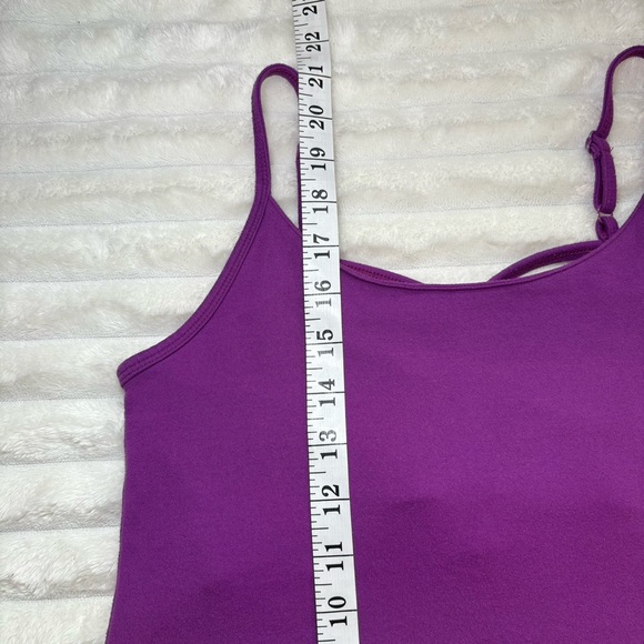 4/25$ Athleta Camisole With Built In Bra Purple Womens Size Medium - Picture 6 of 7